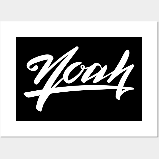 Noah Name Wall Art by ProjectX23Red